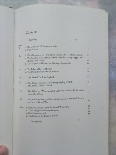 An Illustrated History of Belted Cattle (1970 1st. Edition) by Lord David Stuart