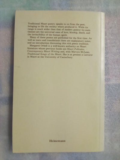 Maori Poetry - An Introductory Anthology (1978) by Margaret Orbell