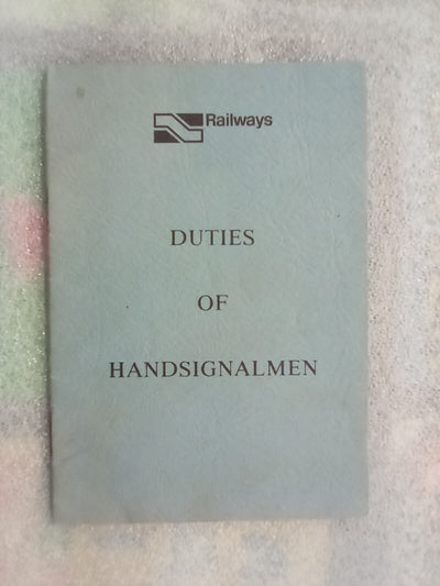 NZR Duties of Handsignalmen (November 1978)