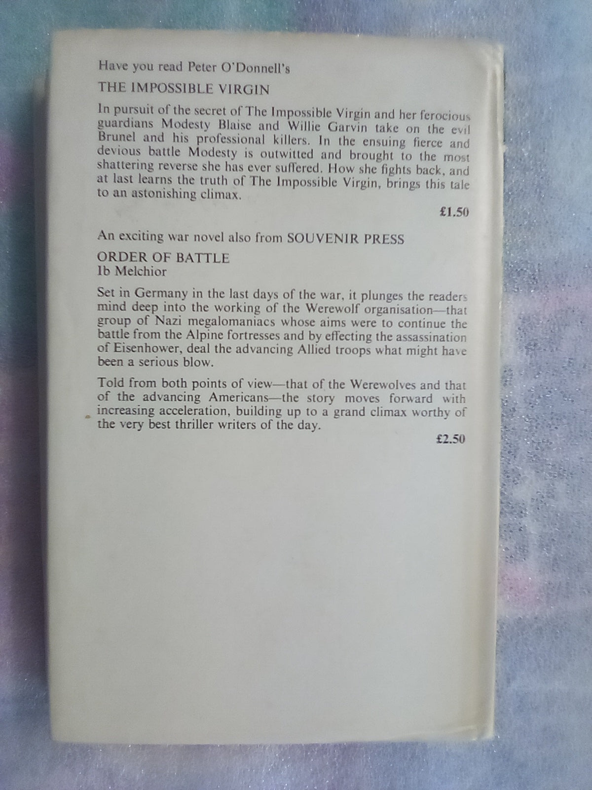 Modesty Blaise - The Silver Mistress (1973 1st. Edition) by Peter O'Donnell