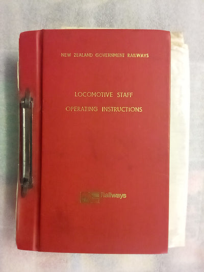 Locomotive Staff Operating Instructions by New Zealand Government Railways