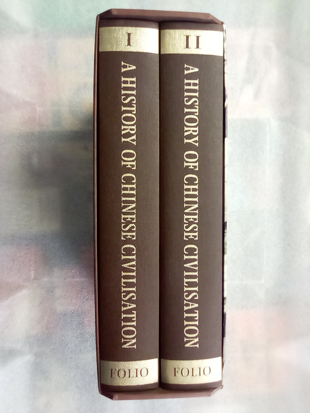 Folio Society - A History of Chinese Civilisation (2 Volumes in Slipcase) by Jacques Gernet