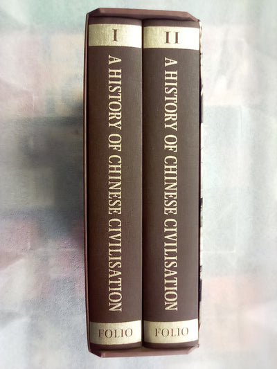 Folio Society - A History of Chinese Civilisation (2 Volumes in Slipcase) by Jacques Gernet