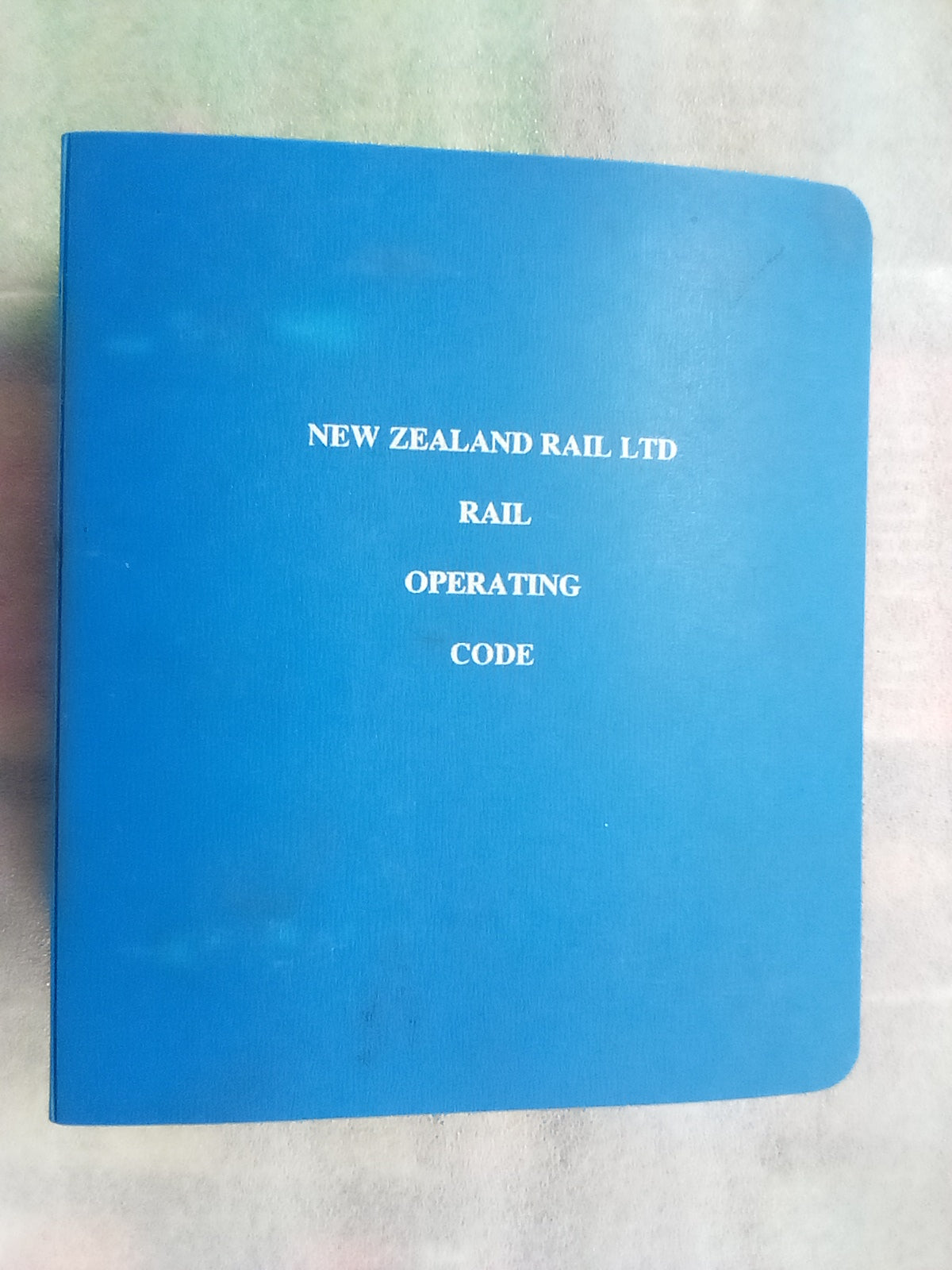 New Zealand Rail - Rail Operating Code (2000)