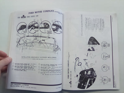 Ford Sports Car (Thunderbird) 1955-56-57 Trim & Sealer Manual (Reprint)