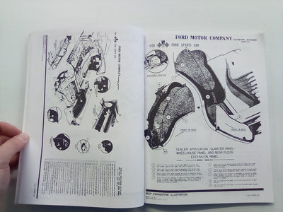 Ford Sports Car (Thunderbird) 1955-56-57 Trim & Sealer Manual (Reprint)