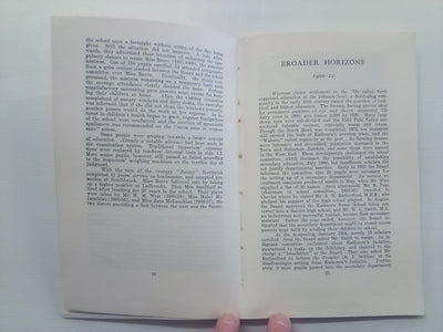 Our School Grows Up - History of the Kaikoura Town School