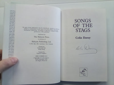 Songs of the Stags (1995) by Colin Davey (Signed Copy)