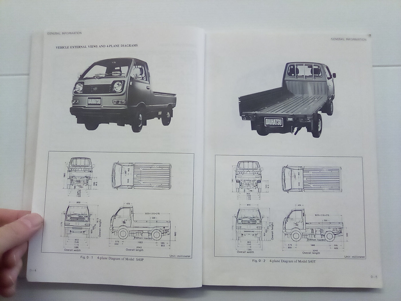 Daihatsu 550-Cab Model S40 Workshop Manual Volume 1