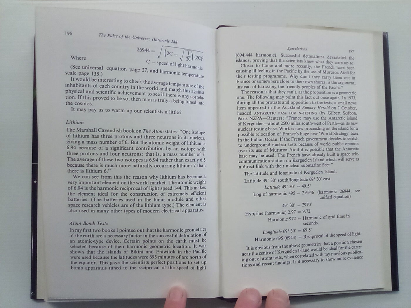 The Pulse of the Universe - Harmonic 288 (1977) by Bruce Cathie