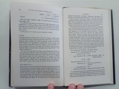 The Pulse of the Universe - Harmonic 288 (1977) by Bruce Cathie