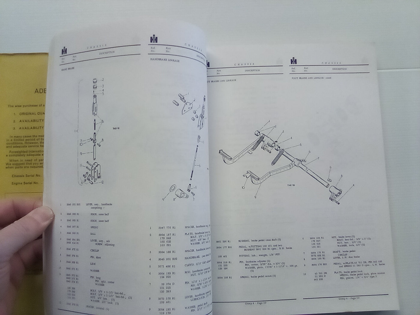 International McCormick 434 Tractor Series BT-12B Parts Catalogue