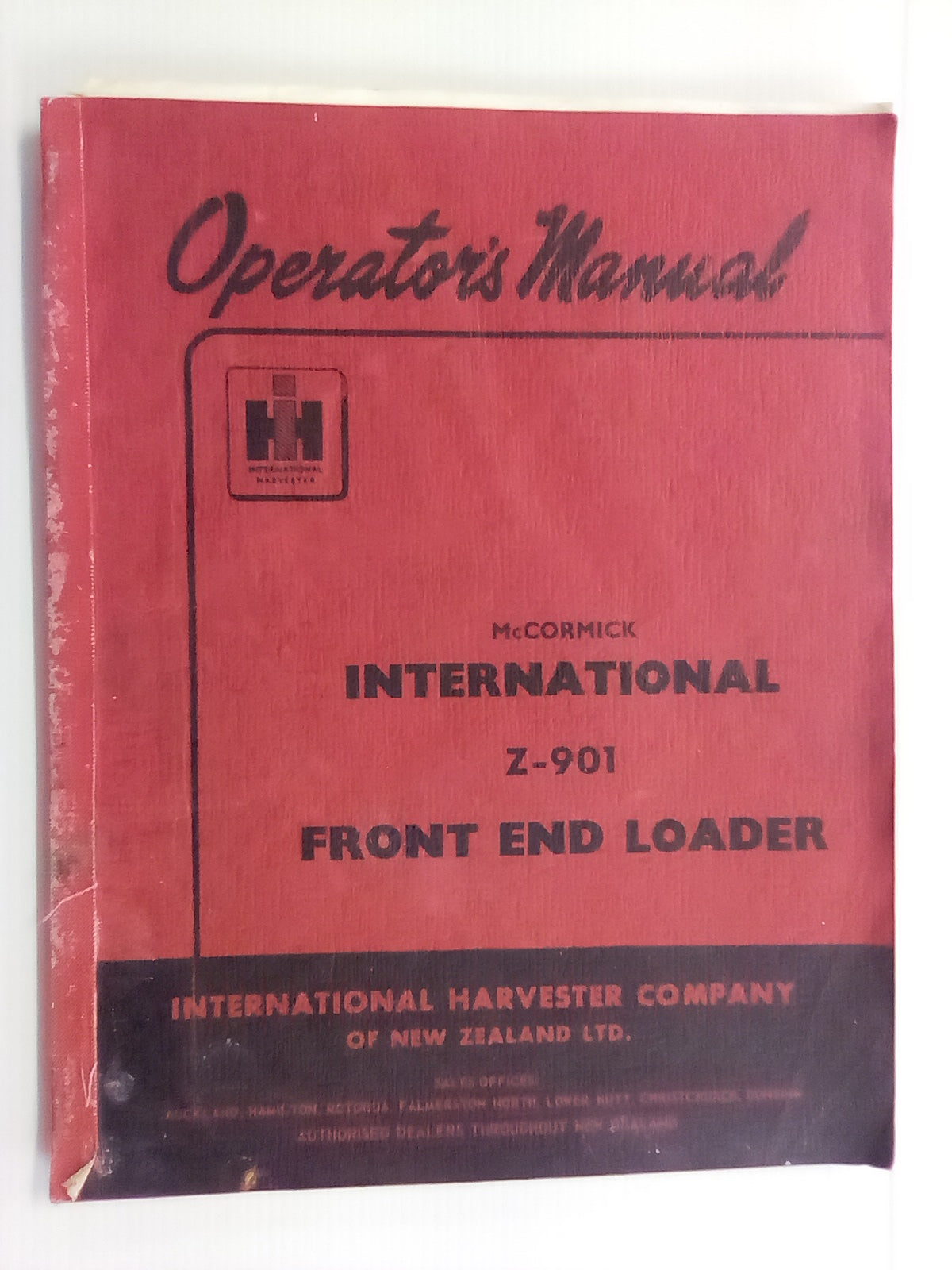 International McCormick Z-901 Front End Loader Operators Manual