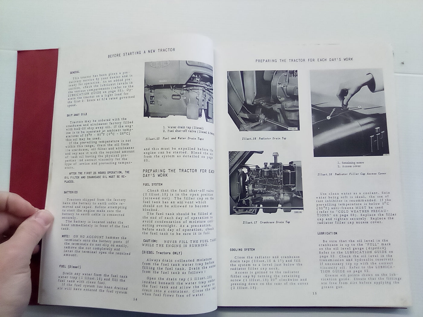 International McCormick B-414 Tractor (Petrol & Diesel) Operators Manual