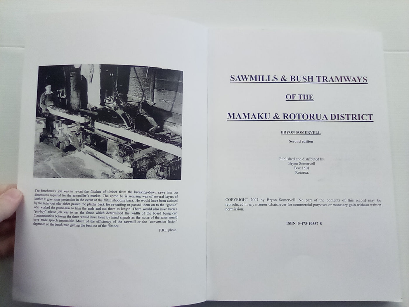 Tall Trees & Tramways (2007) - Sawmills & Bush Tramways: Mamaku & Rotorua by Bryon Somervell