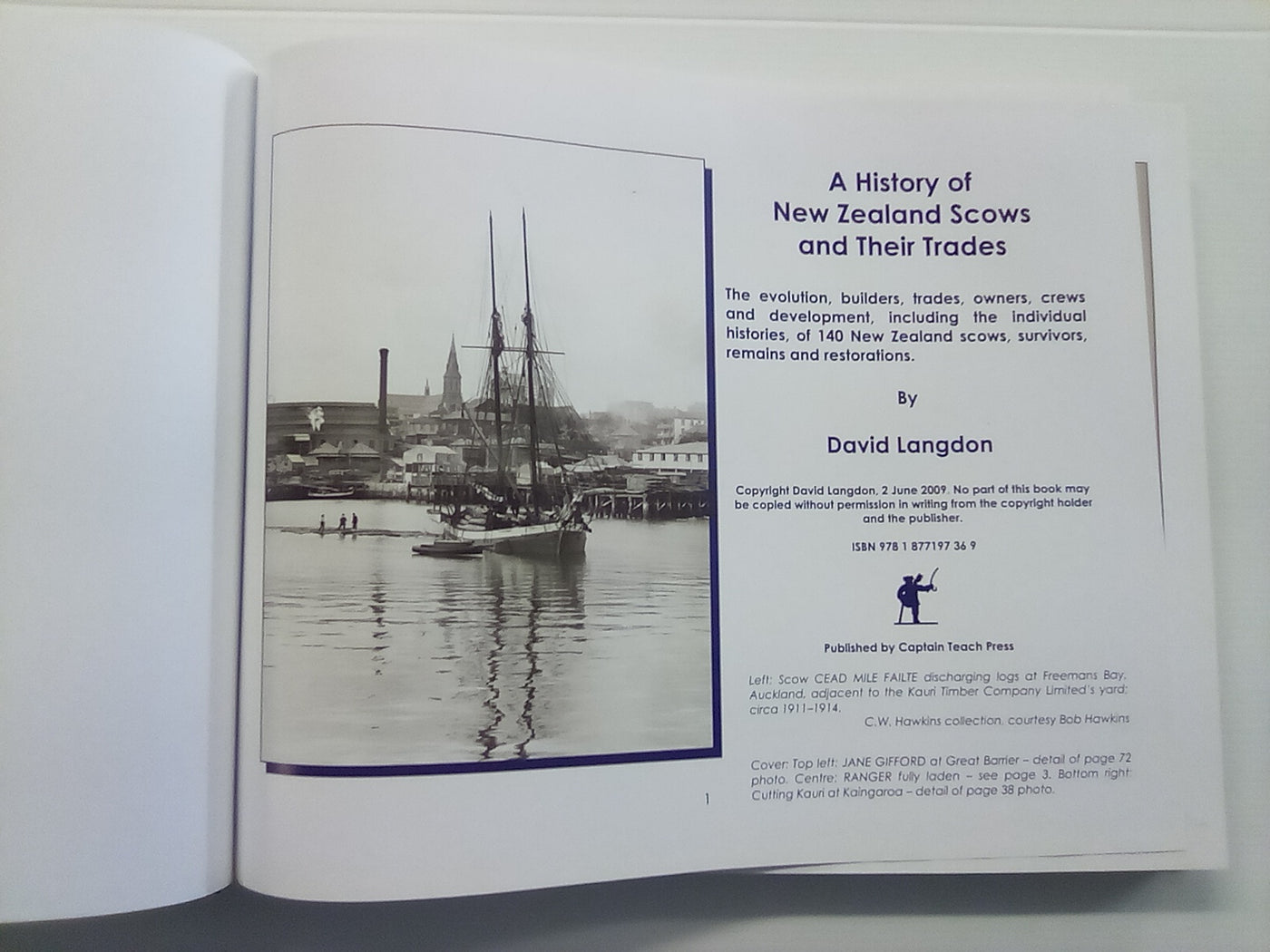 A History of New Zealand Scows & Their Trades by David Langdon