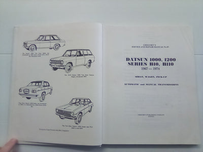 Gregory's Datsun 1000 & 1200 1967-1974 Service & Repair Manual