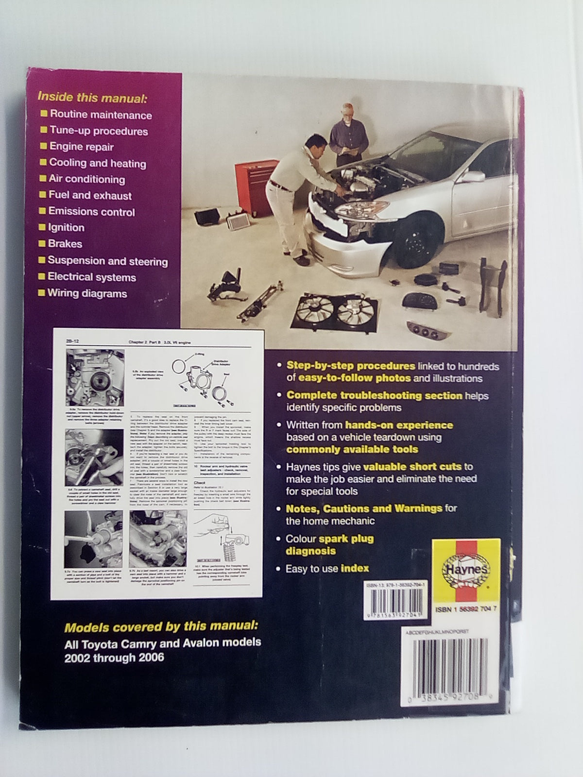 Haynes Toyota Camry & Avalon 2002-2006 Repair Manual