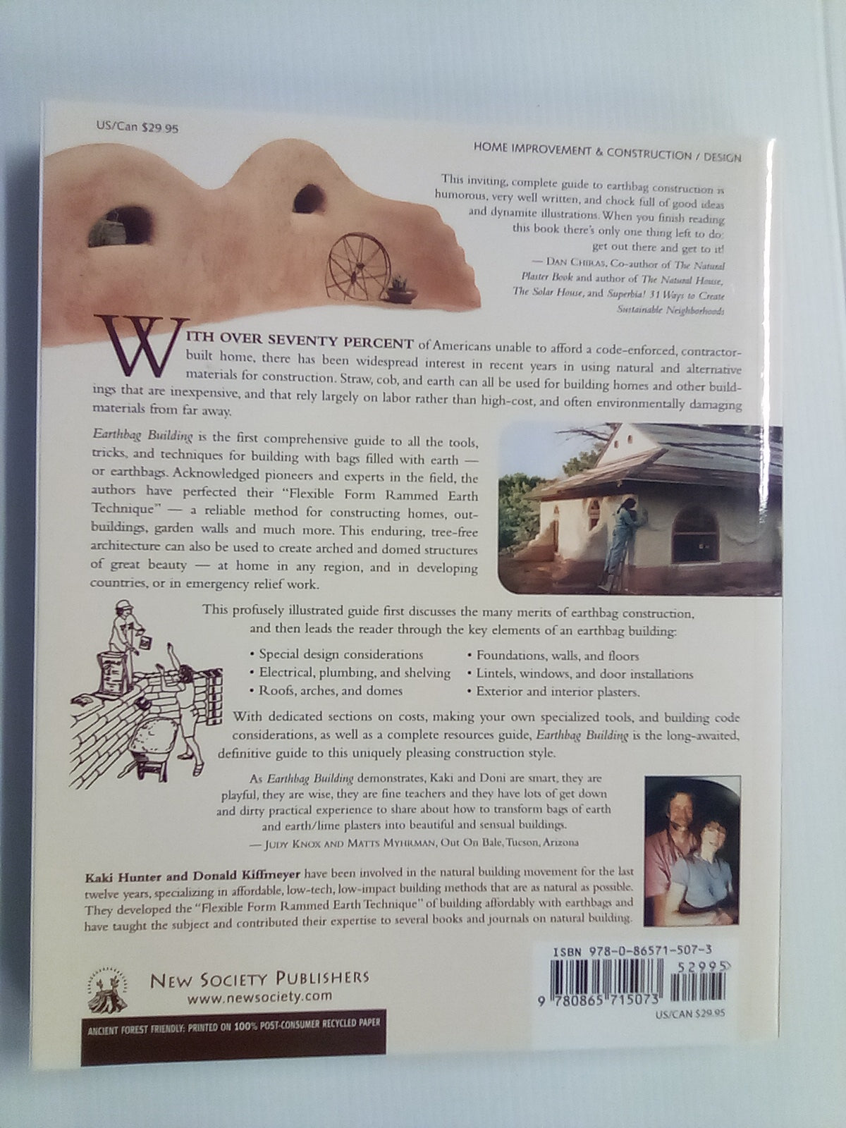 Earthbag Building - The Tools, Tricks, and Techniques by Kaki Hunter & Donald Kiffmeyer
