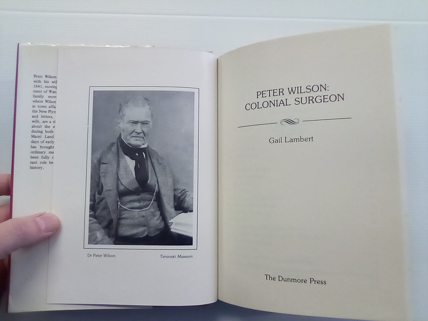 Peter Wilson: Colonial Surgeon (1981) by Gail Lambert