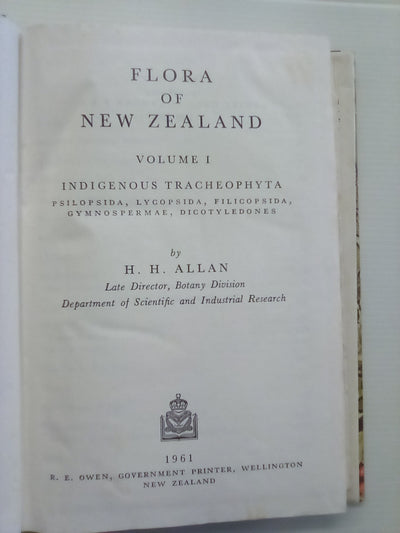 Flora of New Zealand - 3 Volumes (Vol's 1, 2, & 3)