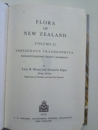 Flora of New Zealand - 3 Volumes (Vol's 1, 2, & 3)