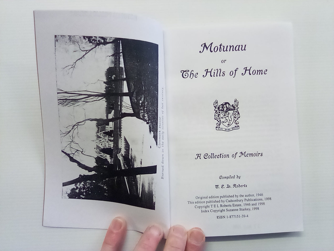 Motunau or The Hills of Home - A collection of Memoirs (Hurunui North Canterbury)