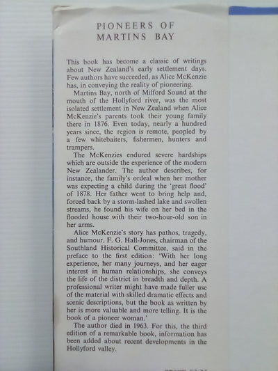Pioneers of Martins Bay (1970 Revised Edition) by Alice McKenzie