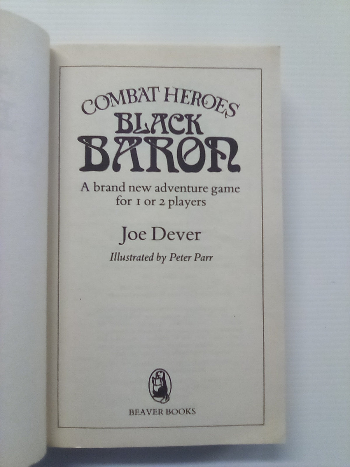 Combat Heroes 1 - Black Baron by Joe Dever