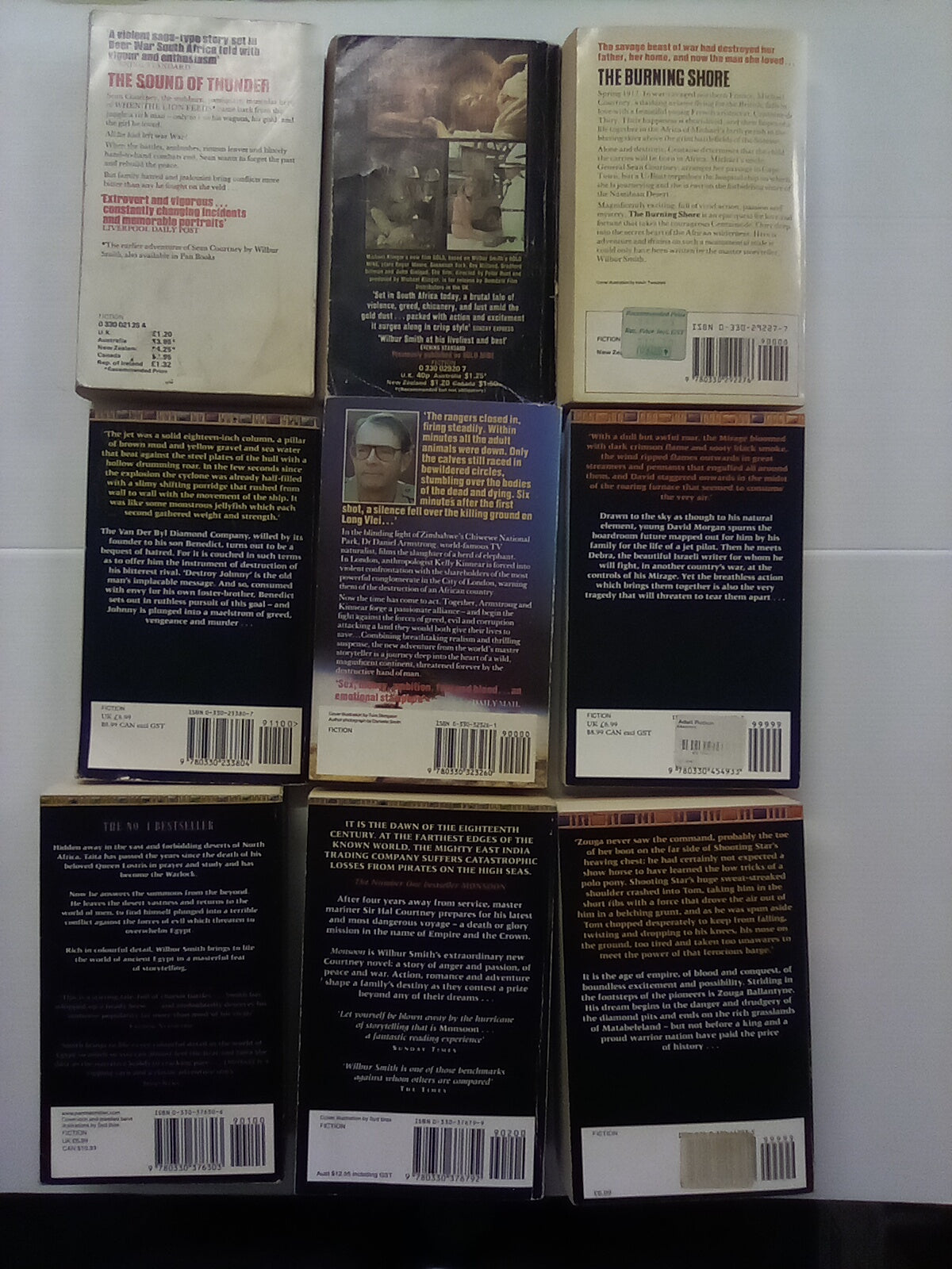 Wilbur Smith X 9 Books