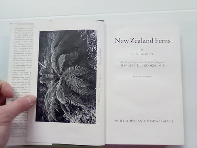 New Zealand Ferns by H.B. Dobbie and M. Crookes (4th. edition 1951)