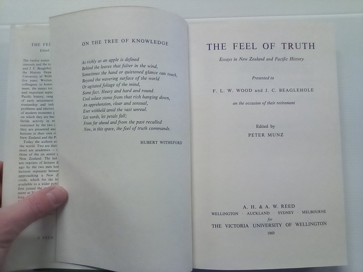The Feel of Truth - Essays on New Zealand & Pacific History