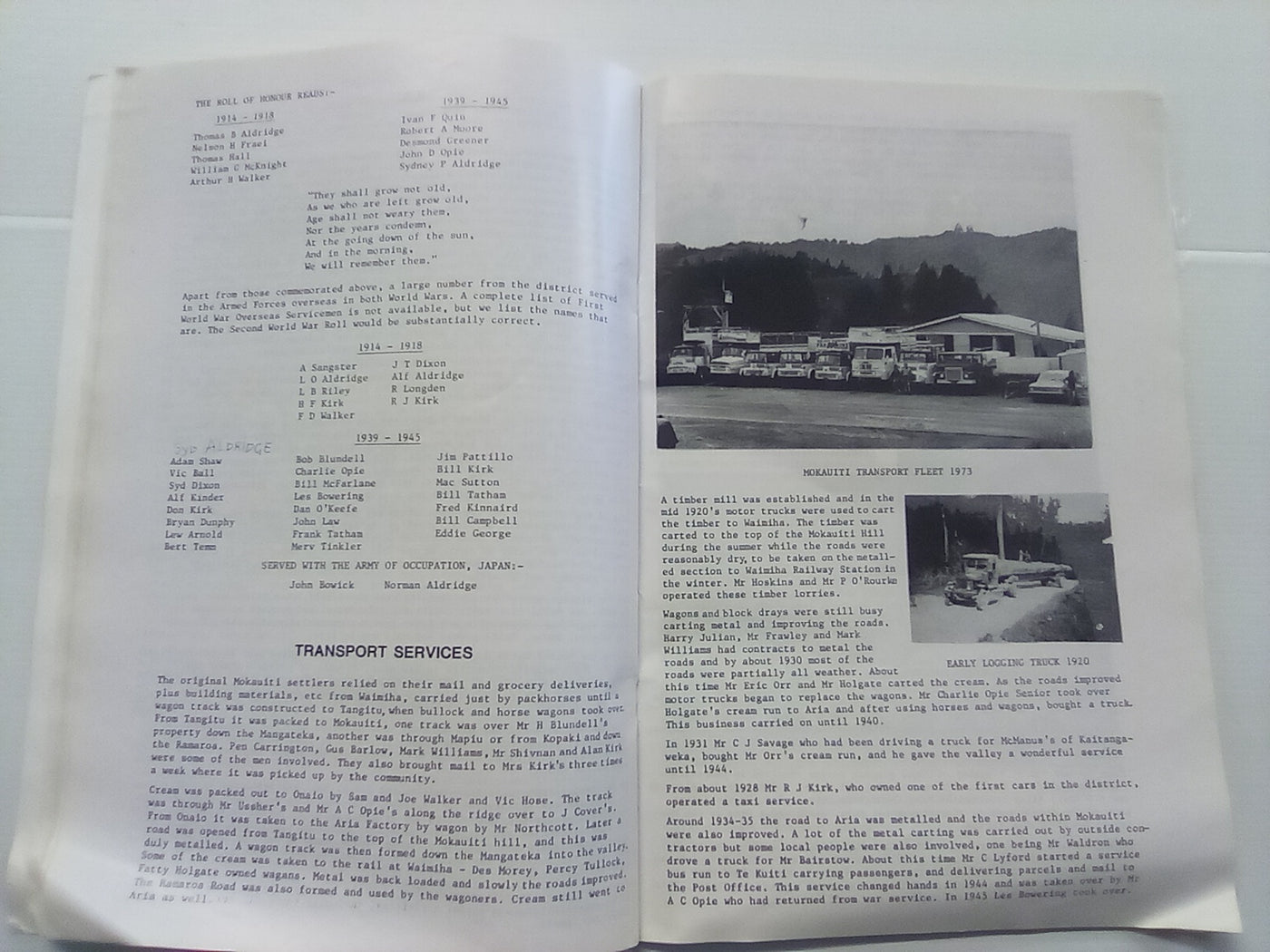 Mokauiti District & Schools 1911-1986 75th. Jubilee