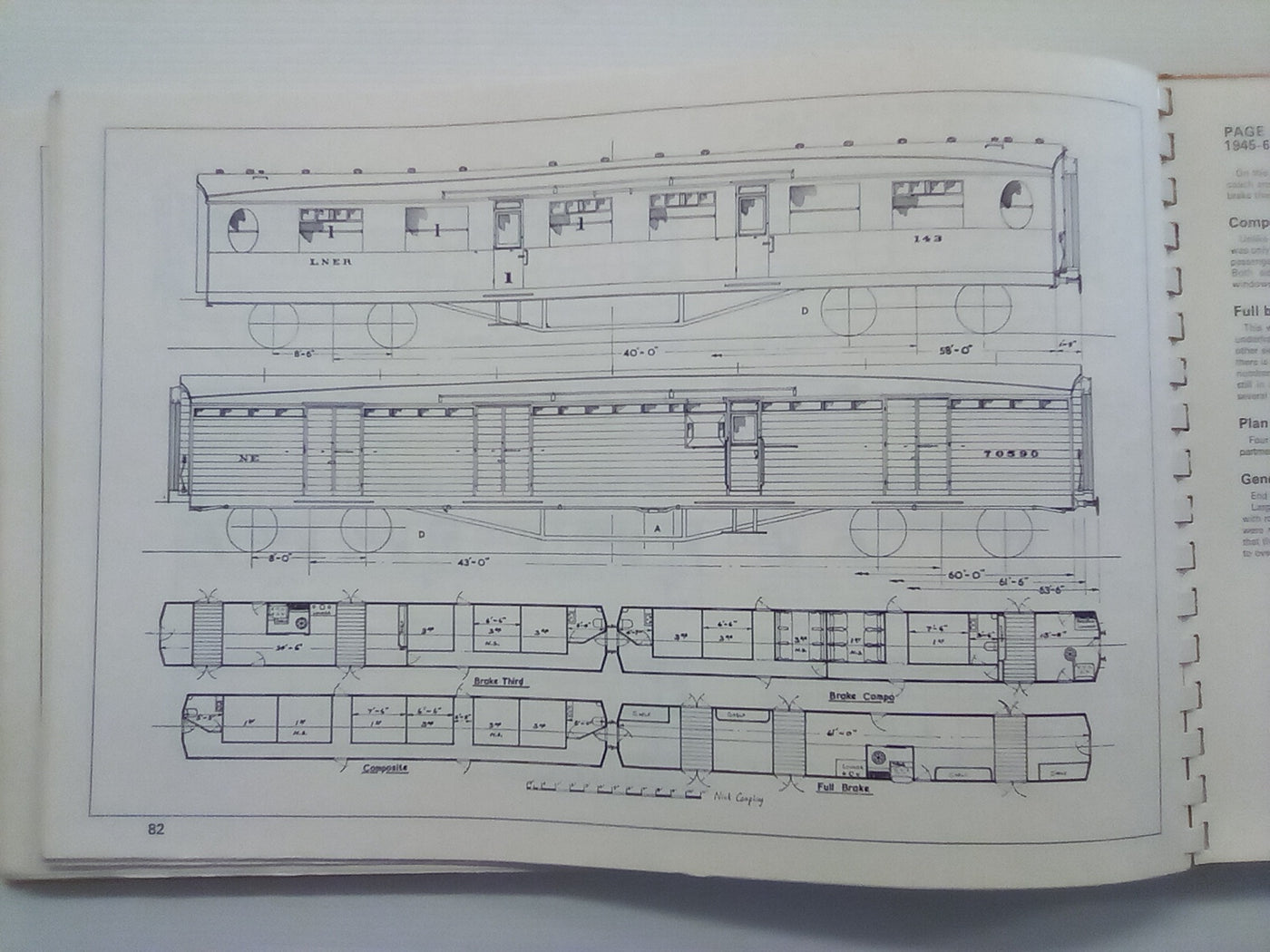 Historic Carriage Drawings in 4mm Scale Vol.1 LMS and LNER by Denis Jenkinson & Nick Campling