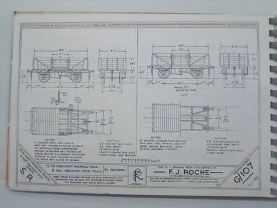 Historic Wagon Drawings in 4mm Scale by F.J. Roche