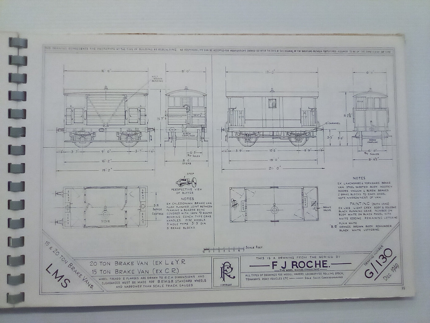 Historic Wagon Drawings in 4mm Scale by F.J. Roche
