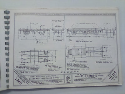 Historic Wagon Drawings in 4mm Scale by F.J. Roche