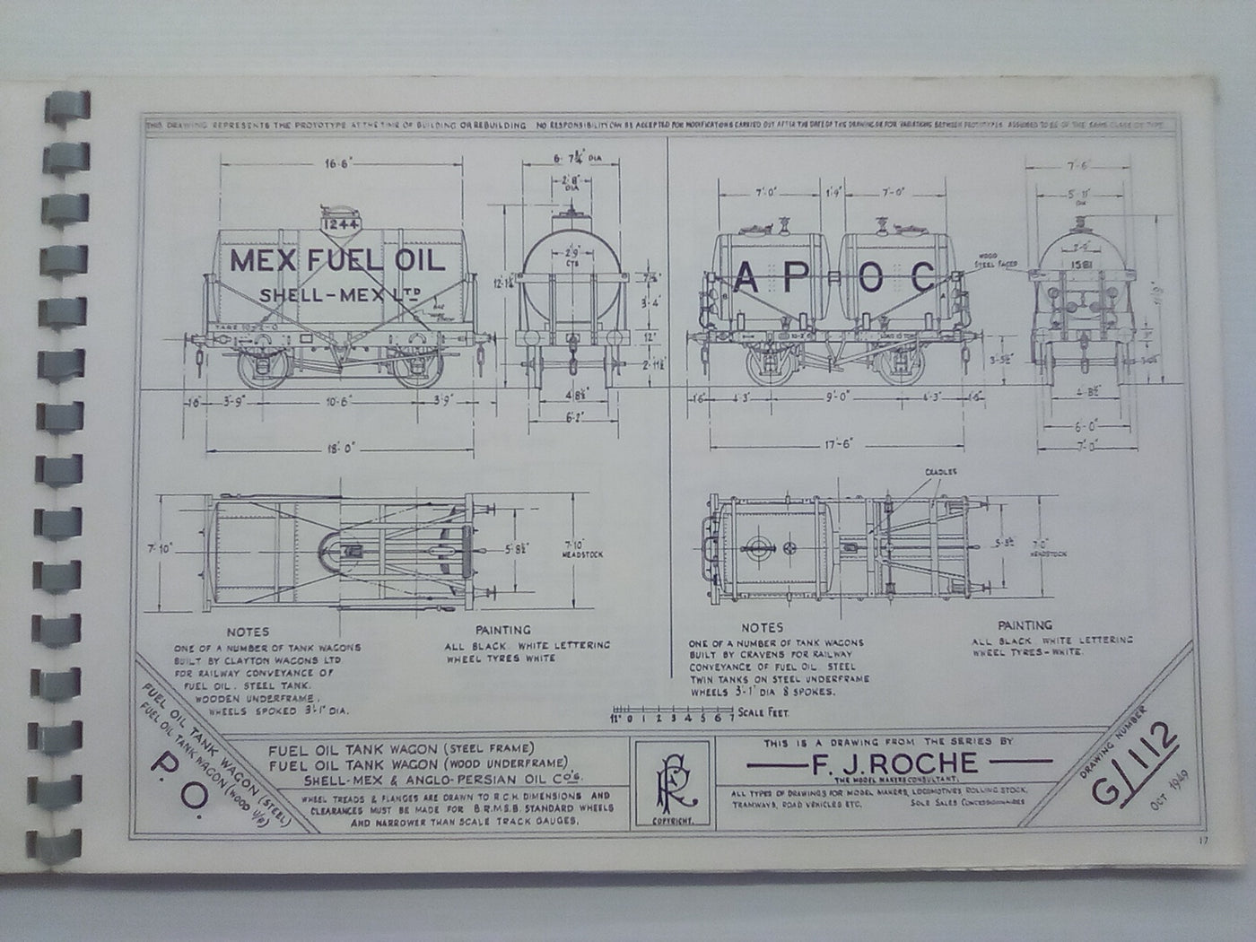Historic Wagon Drawings in 4mm Scale by F.J. Roche