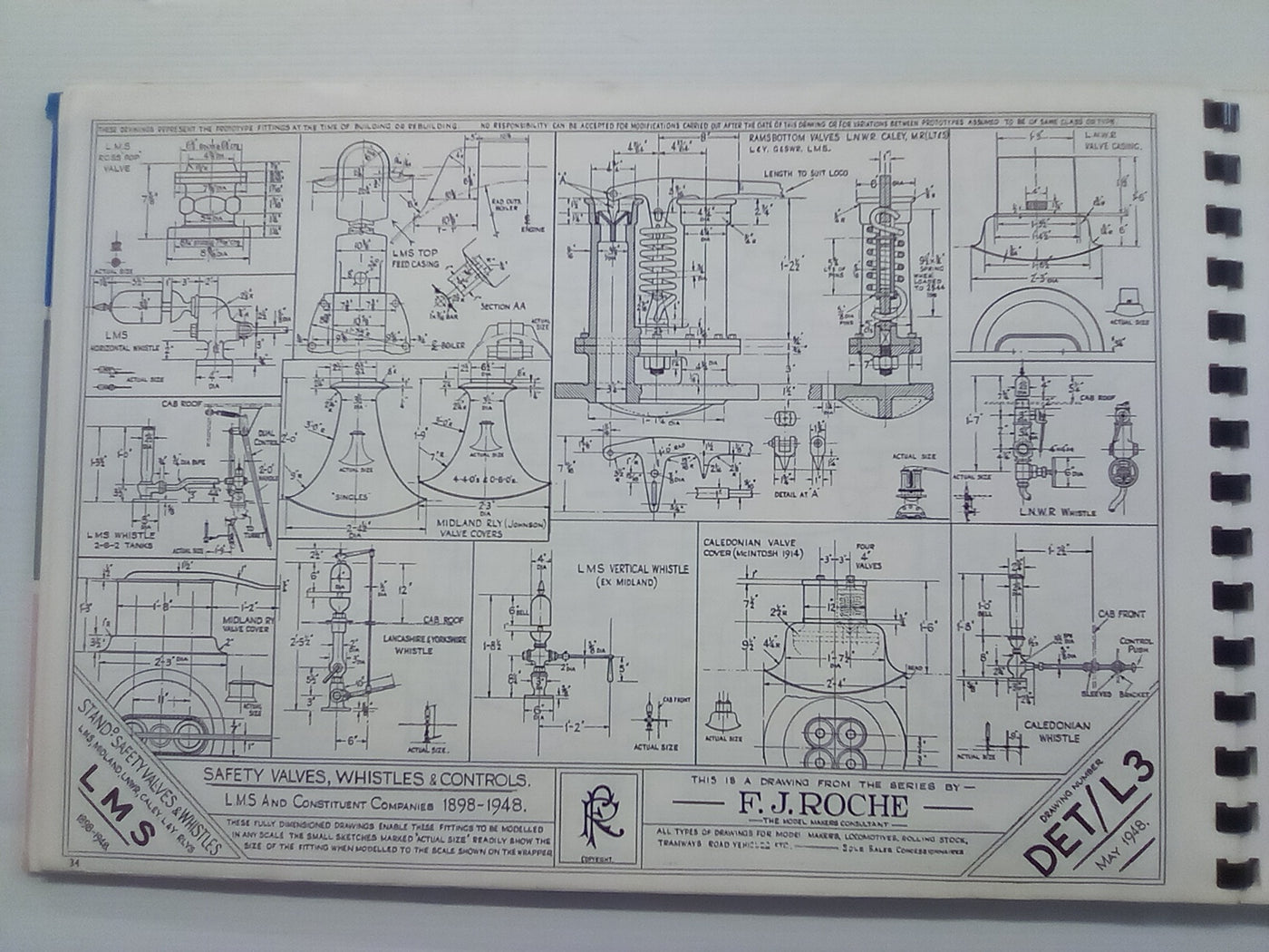 Historic Locomotive Drawings in 4mm Scale by F.J. Roche