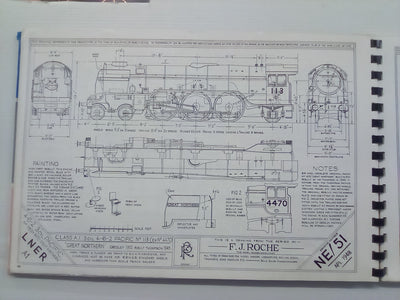 Historic Locomotive Drawings in 4mm Scale by F.J. Roche