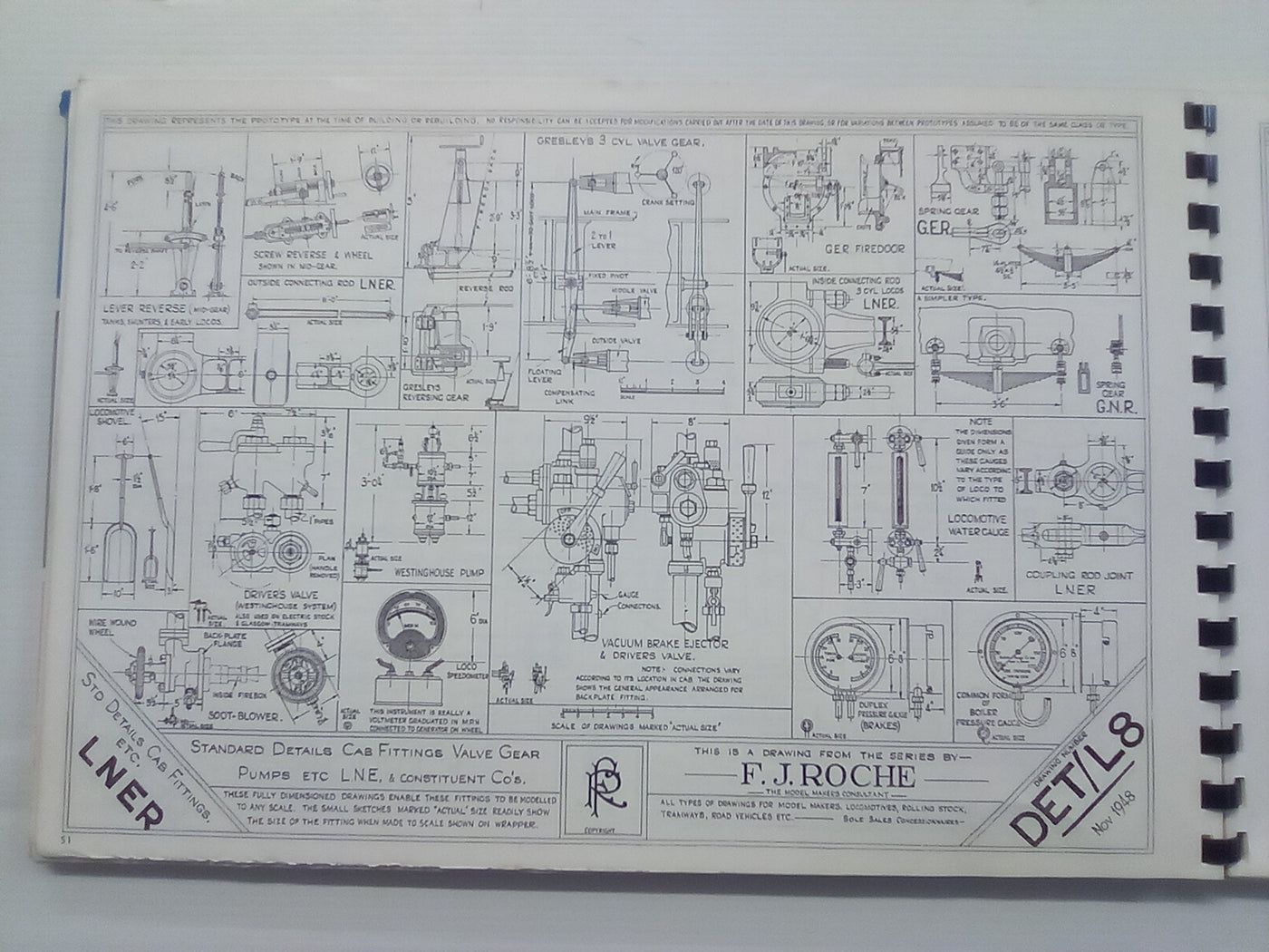 Historic Locomotive Drawings in 4mm Scale by F.J. Roche