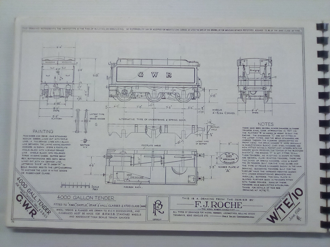 Historic Locomotive Drawings in 4mm Scale by F.J. Roche