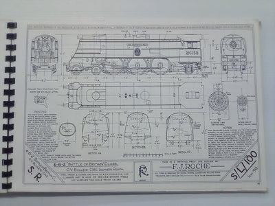 Historic Locomotive Drawings in 4mm Scale by F.J. Roche