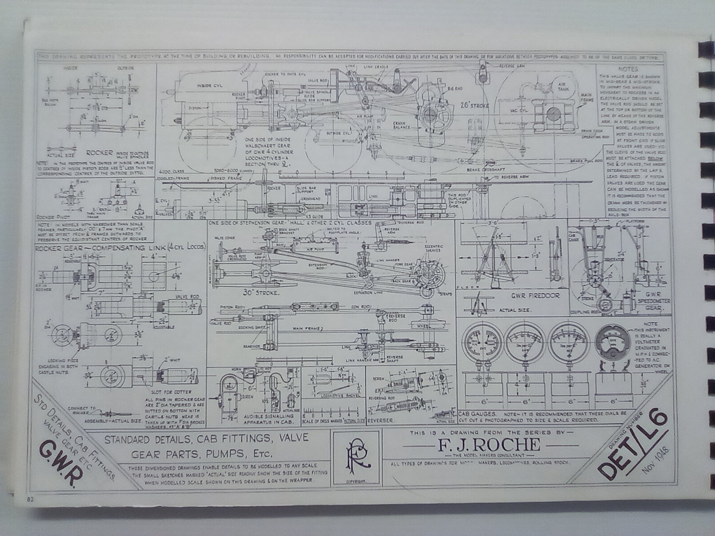 Historic Locomotive Drawings in 4mm Scale by F.J. Roche