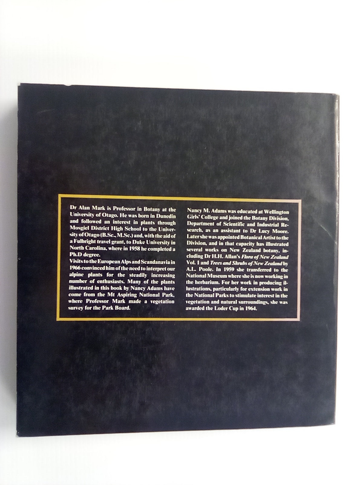 New Zealand Alpine Plants (1979) by A.F. Mark & N.M Adams