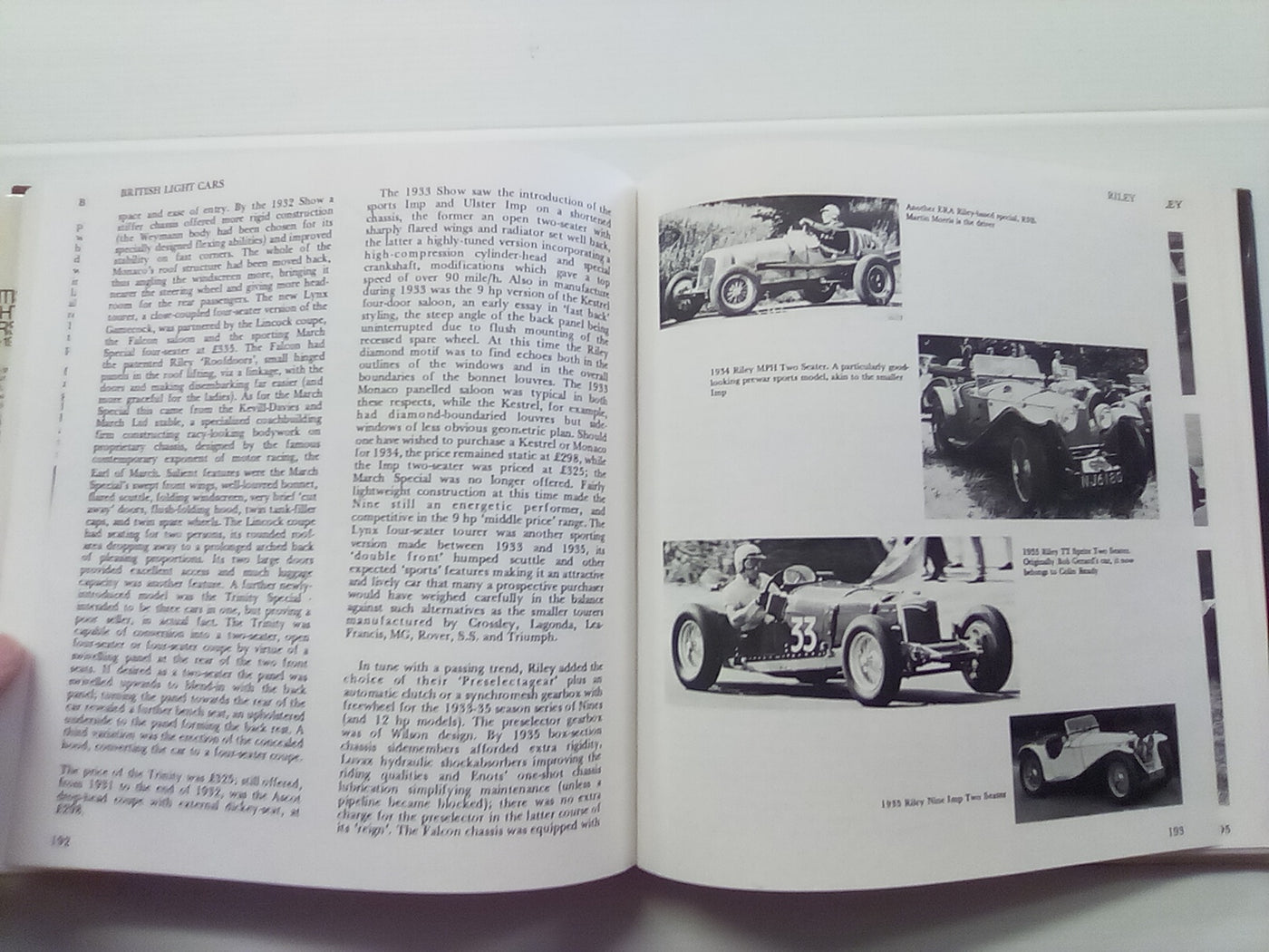 British Light Cars 1930-1939 by Bruce Hudson