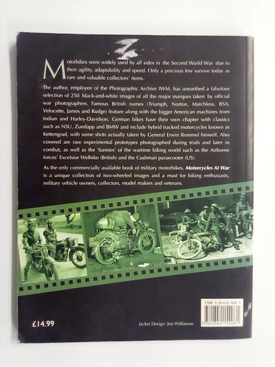 Motorcycles At War - Rare Photos from Wartime Archives by Gavin Birch