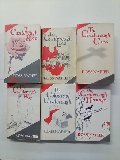 The Castlereagh Saga - 6 Novels by Ross Napier - Australian Classics (Signed?)