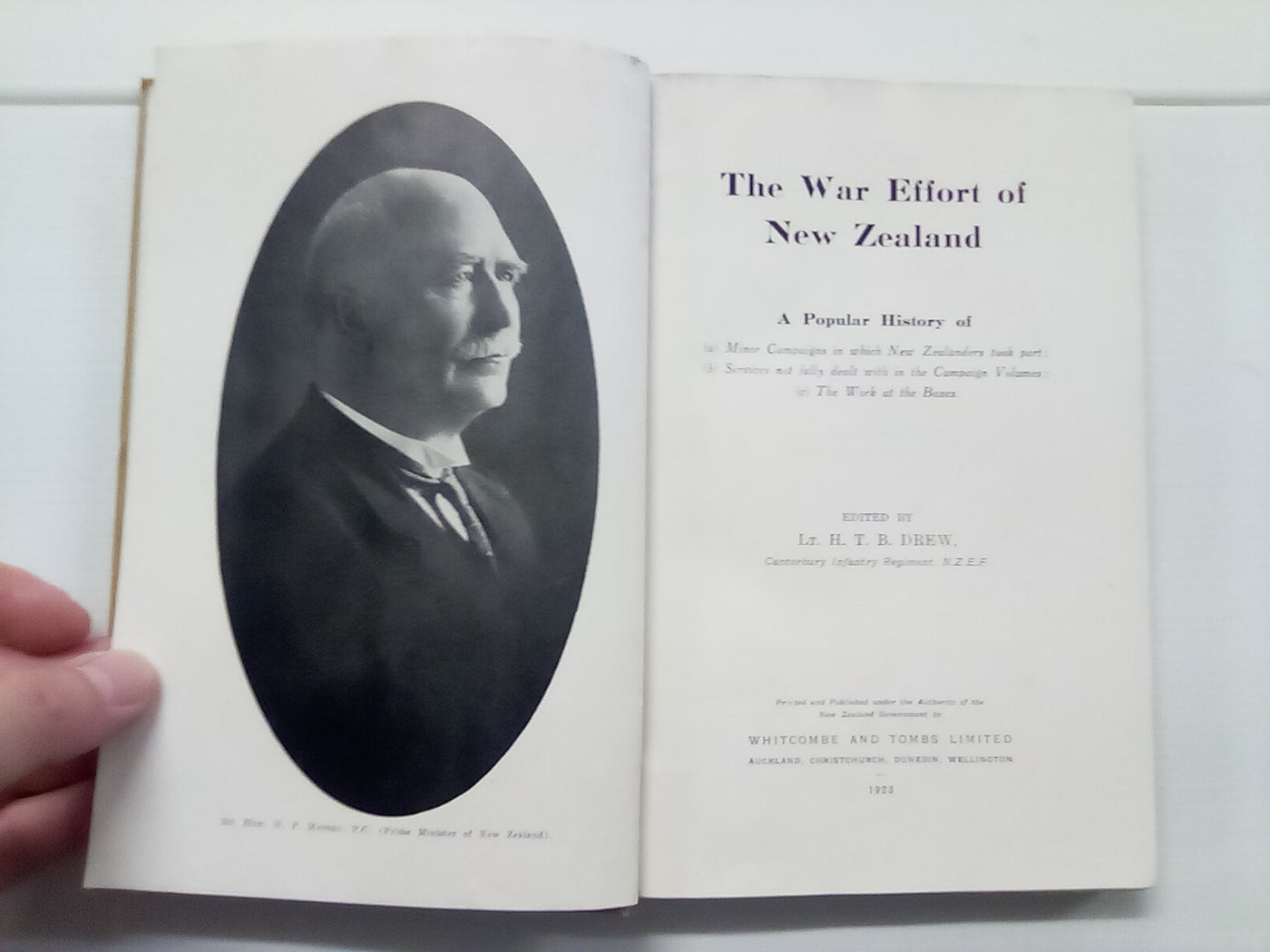 The War Effort of New Zealand Vol. 4 (1923) by Lieut. H.T.B. Drew