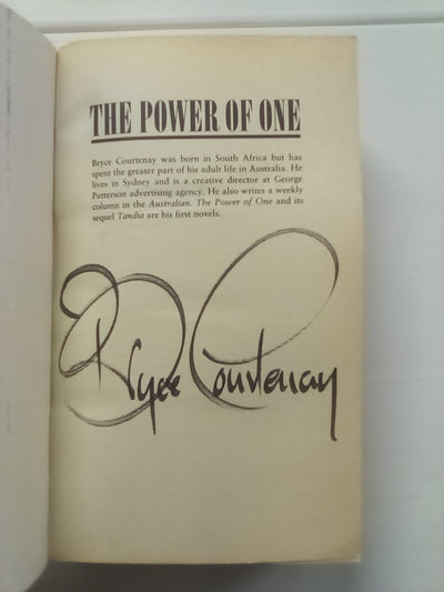 The Power of One (Signed Copy) by Bryce Courtenay